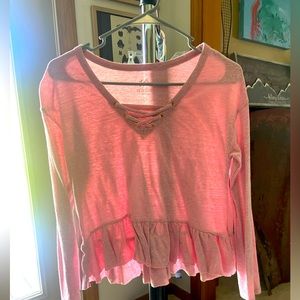 Girls pink long sleeve